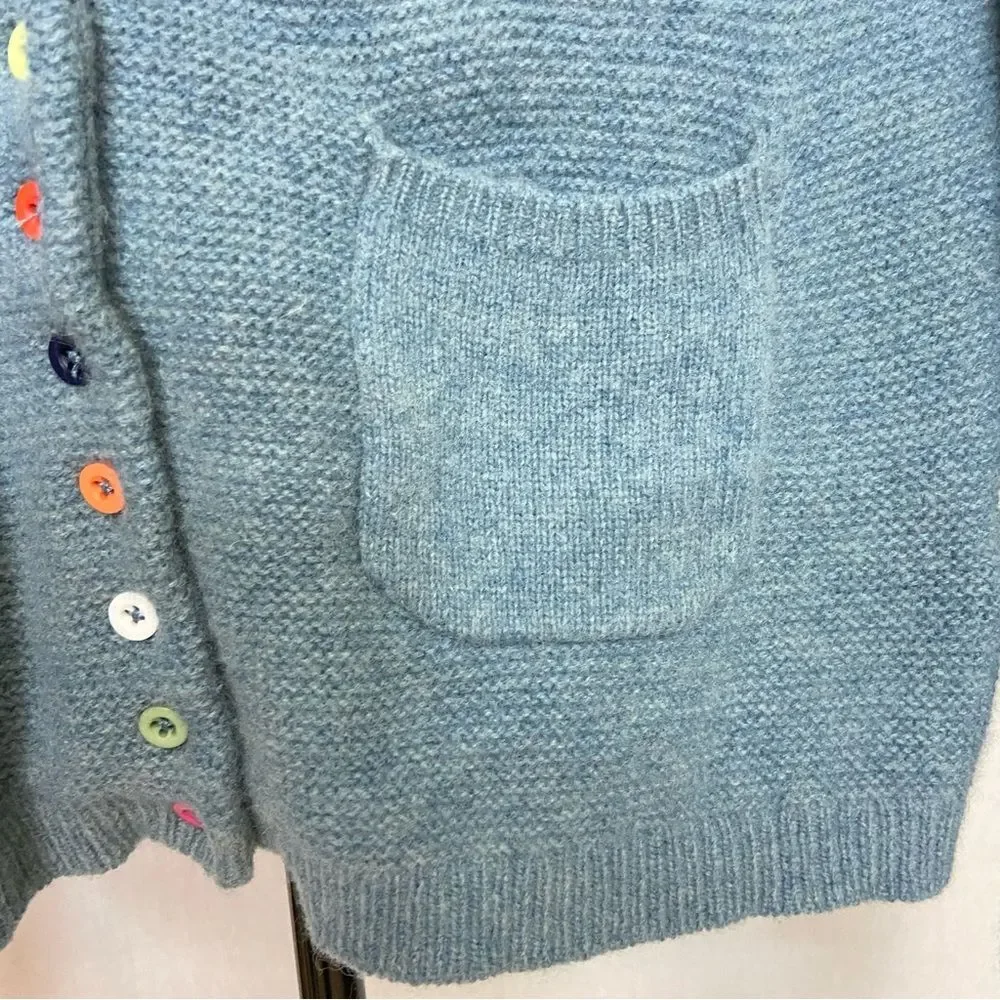 Tabitha Webb baby blue knit cardigan size M